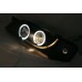 Subaru Impreza 93-00 Black Projector Headlamp w Ring